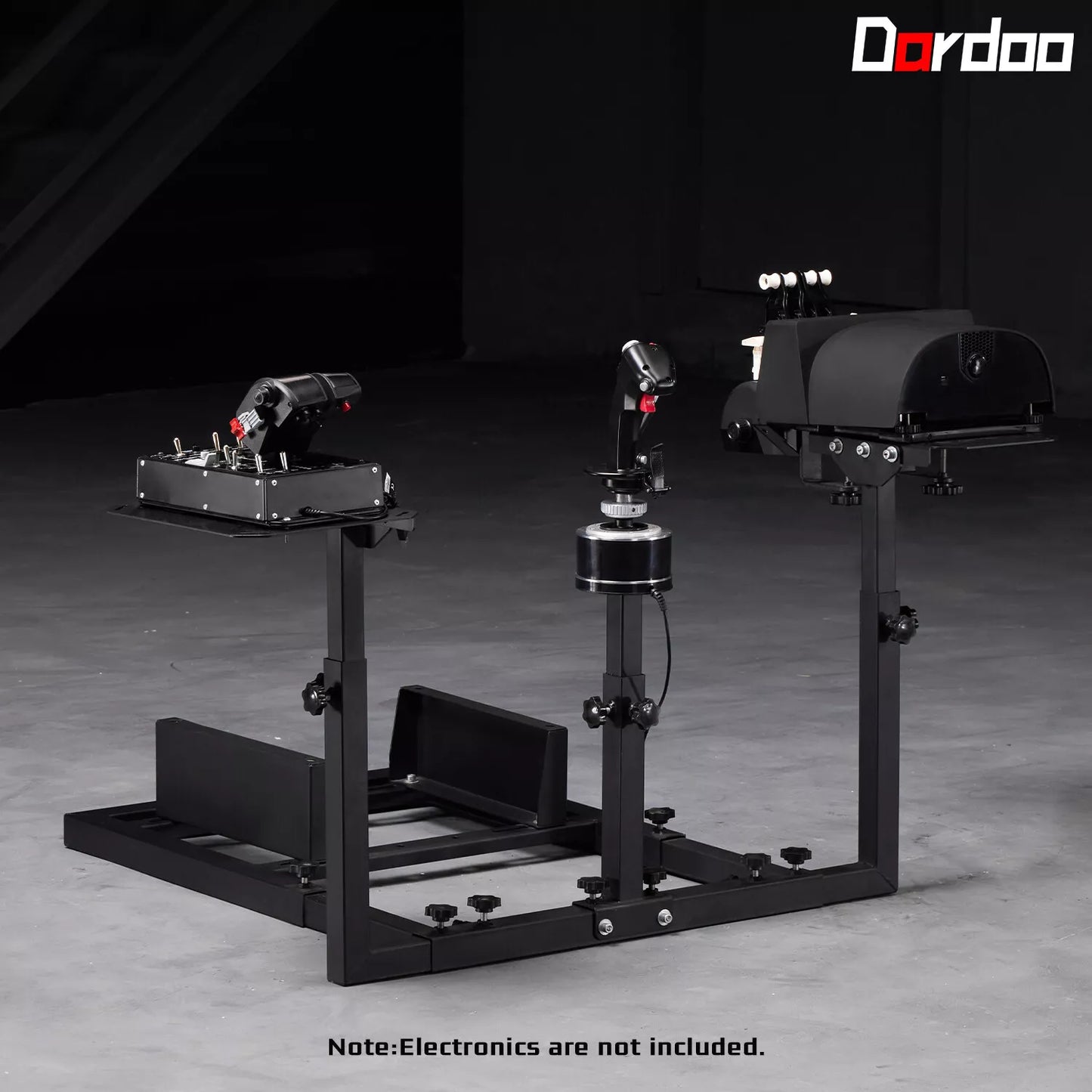 Dardoo Flight Game Frame and Racing Simulator Cockpit compatible with Thrustmaster HOTAS WARTHOG, not include Throttle, Joystick and Seat.
