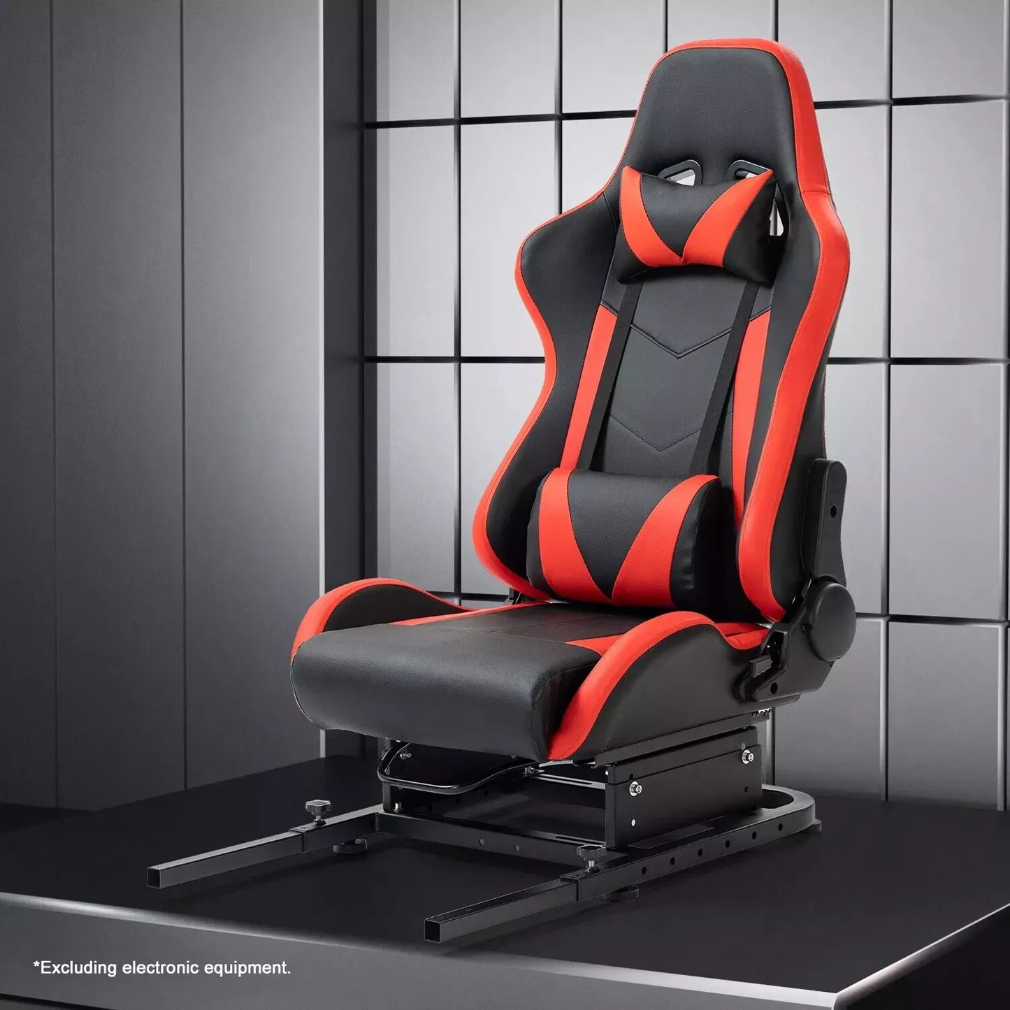 Dardoo Adjustable Rear Seat Frame with Red Seat, Support DIY