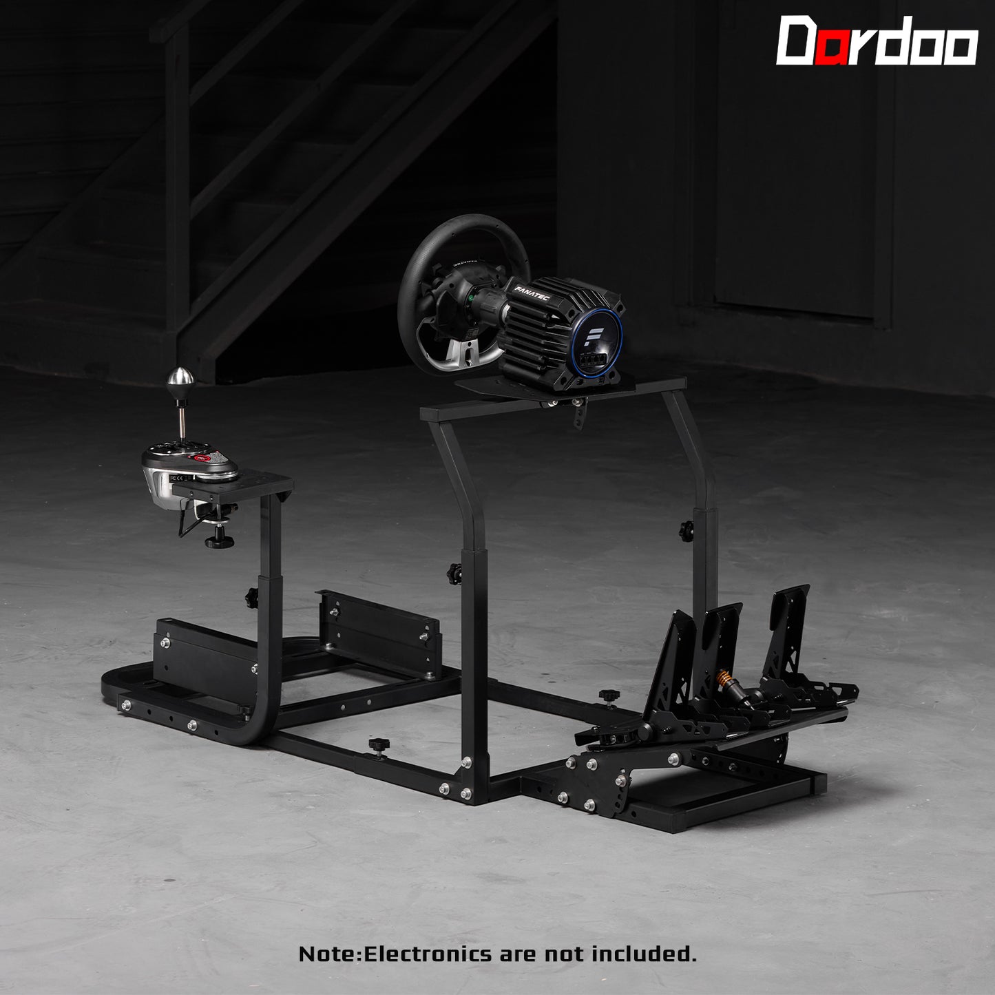 Dardoo Gaming Simulator Cockpit Stand Adjustable Fits for Logitech G29 G920 G923, Thrustmaster, Fanatec Racing Wheel Stand,Not Included Steering Wheel, Pedal, Shifter and Seat