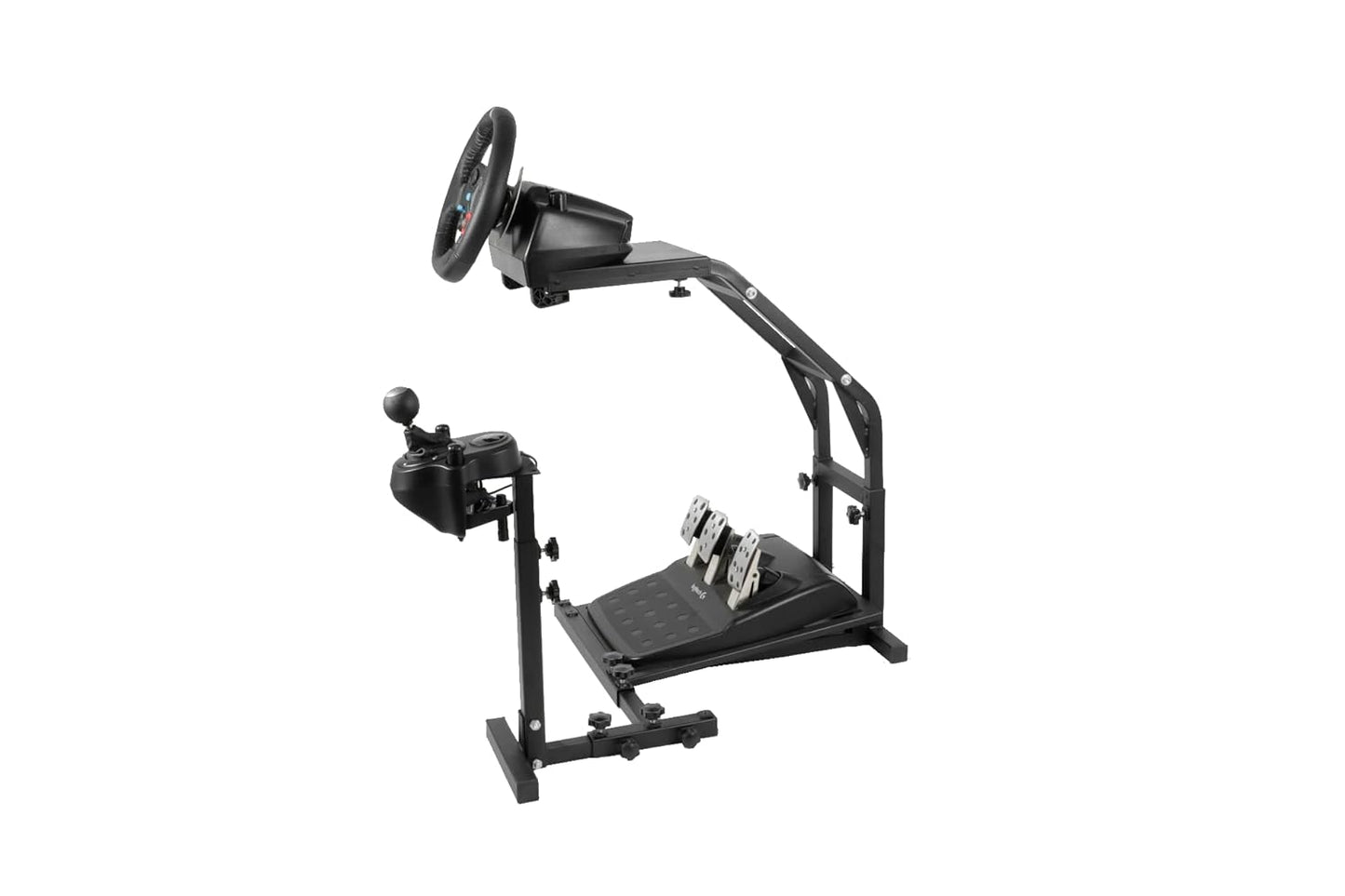 Dardoo Racing Wheel Stand Frame Compatible with Logitech G27 G29 G920 G923, Fanatec, Thrustmaster T300RS TXRW_Base for PS4 Xbox PC Simulator Cockpit Not Include Pedals,Wheel and Shifter