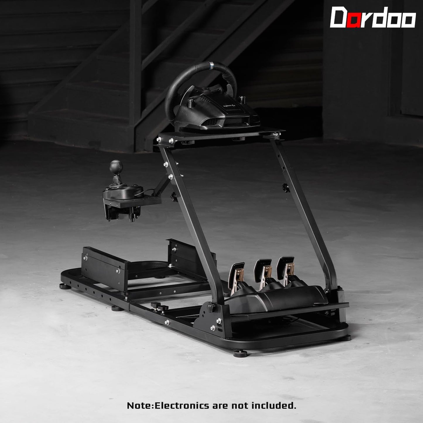 Dardoo G920 Racing Steering Wheel Stand with Adjustable, Frame for Logitech G920,G29,G25,G923 Thrustmaster T80 T150 TX F430 Thrustmaster Stand Foldable, Wheel and Pedals Not Included