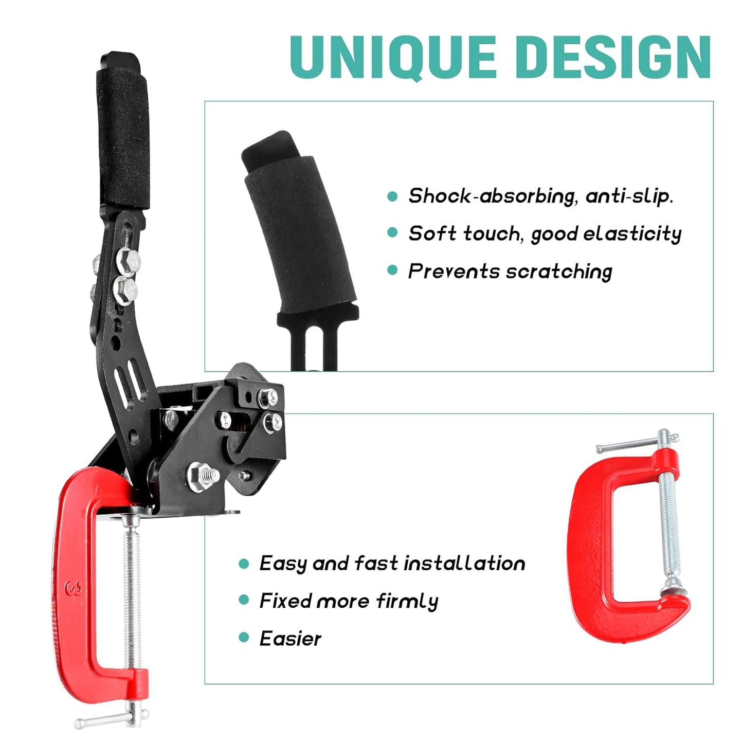 Dardoo PC Racing Game USB Handbrake for 14Bit SIM for Racing Games,Professional Gaming Peripherals PC Windows Systems Supported for Racing Games G25 G27 G29 and G920
