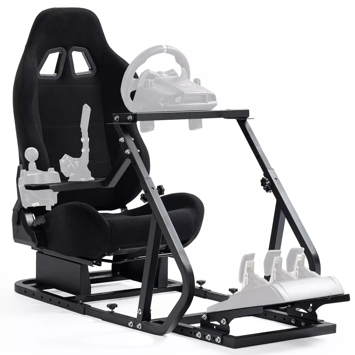Dardoo Upgrade Racing Sim Cockpit with Seat Fit Logitech G920 G923 Thrustmaster