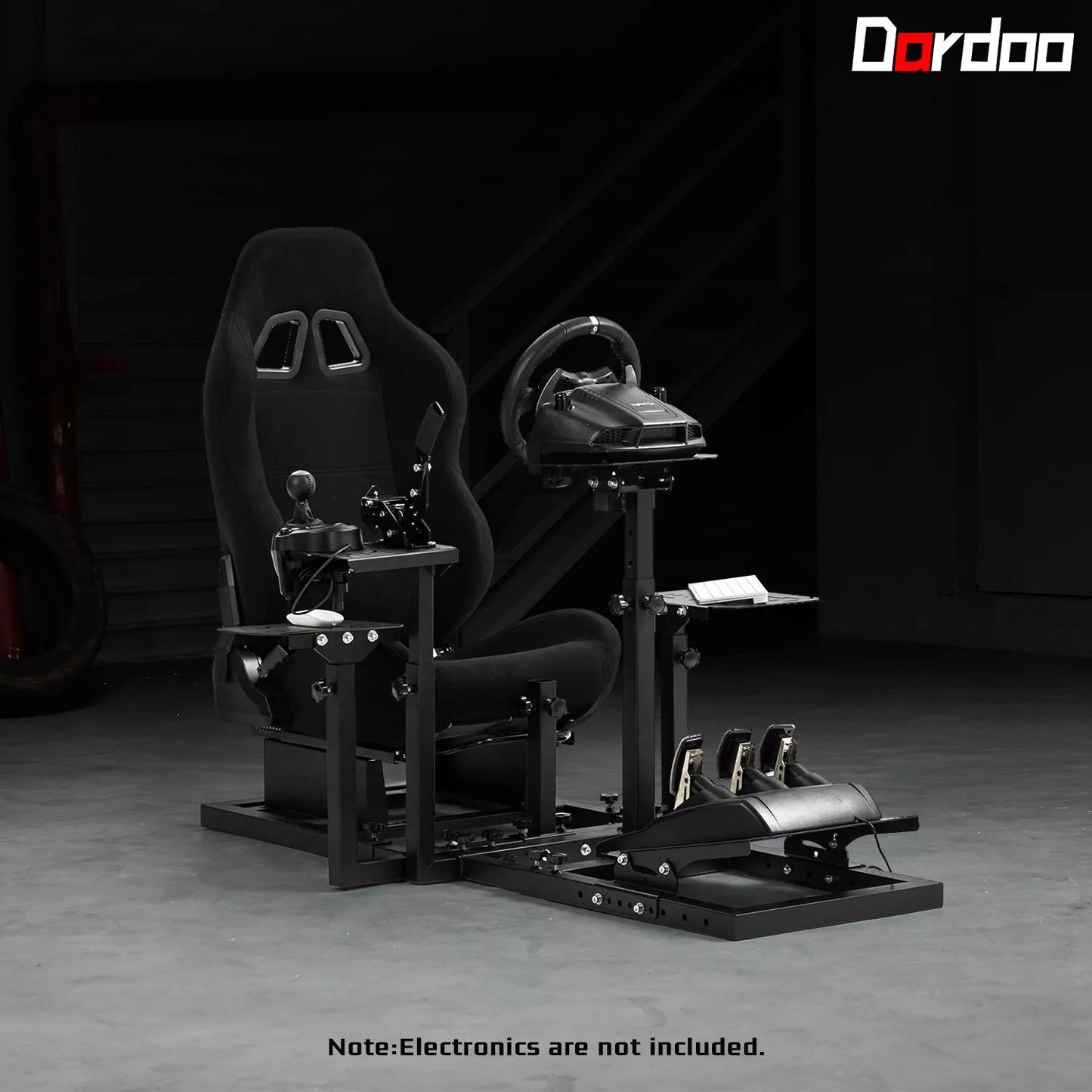 Dardoo Flight Simulator Cockpit Multifunctional with Seat Compatible with HOTAS Warthog, G Saitek, Logitech G920 G923, Thrustmaster T150,Xbox,PC, Excluding Wheel, Pedal, Handbrake, Throttle, Joystick