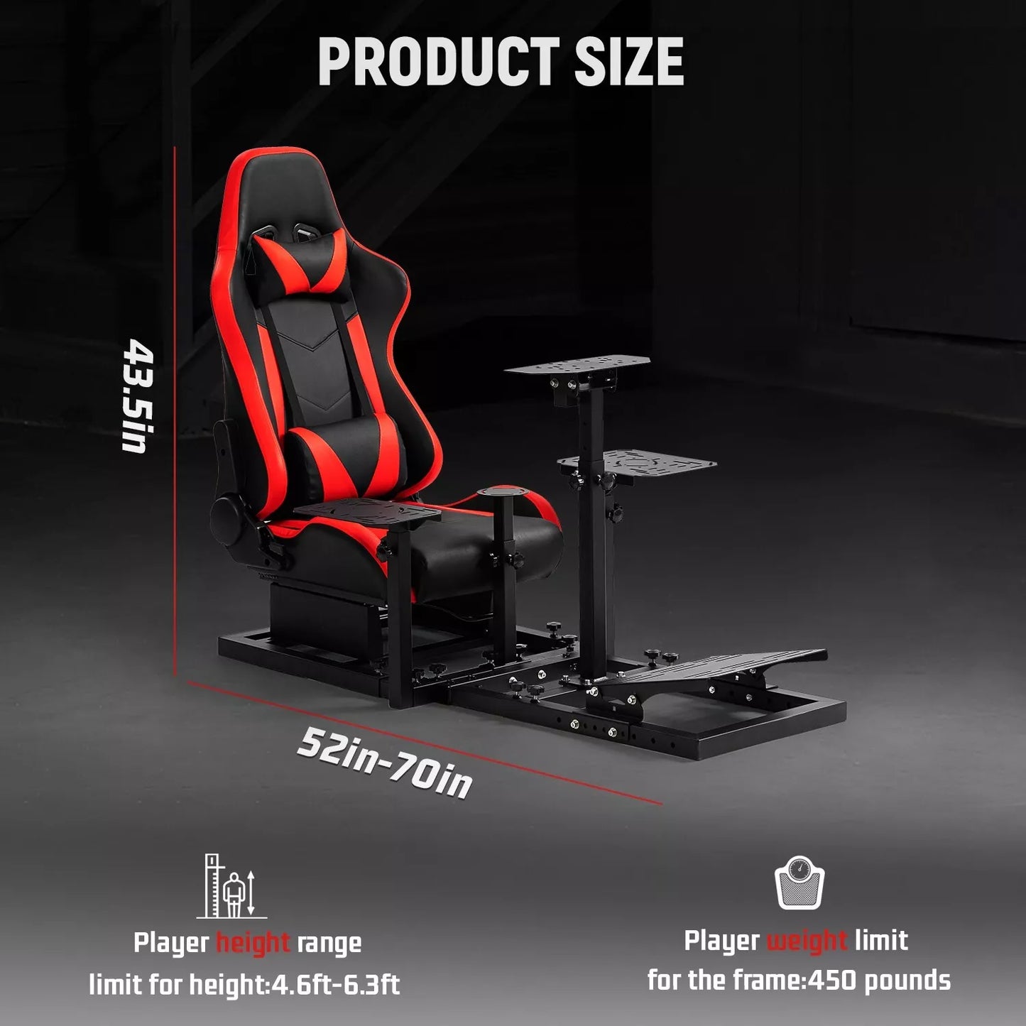 Dardoo Flighting Simulator Cockpit Multifunctional with Seat Fits for HOTAS Warthog, G Saitek, Logitech G920 G923, Thrustmaster T150,Xbox,PC, Wheel Stand Excluding Wheel, Pedal, Handbrake,Joystick