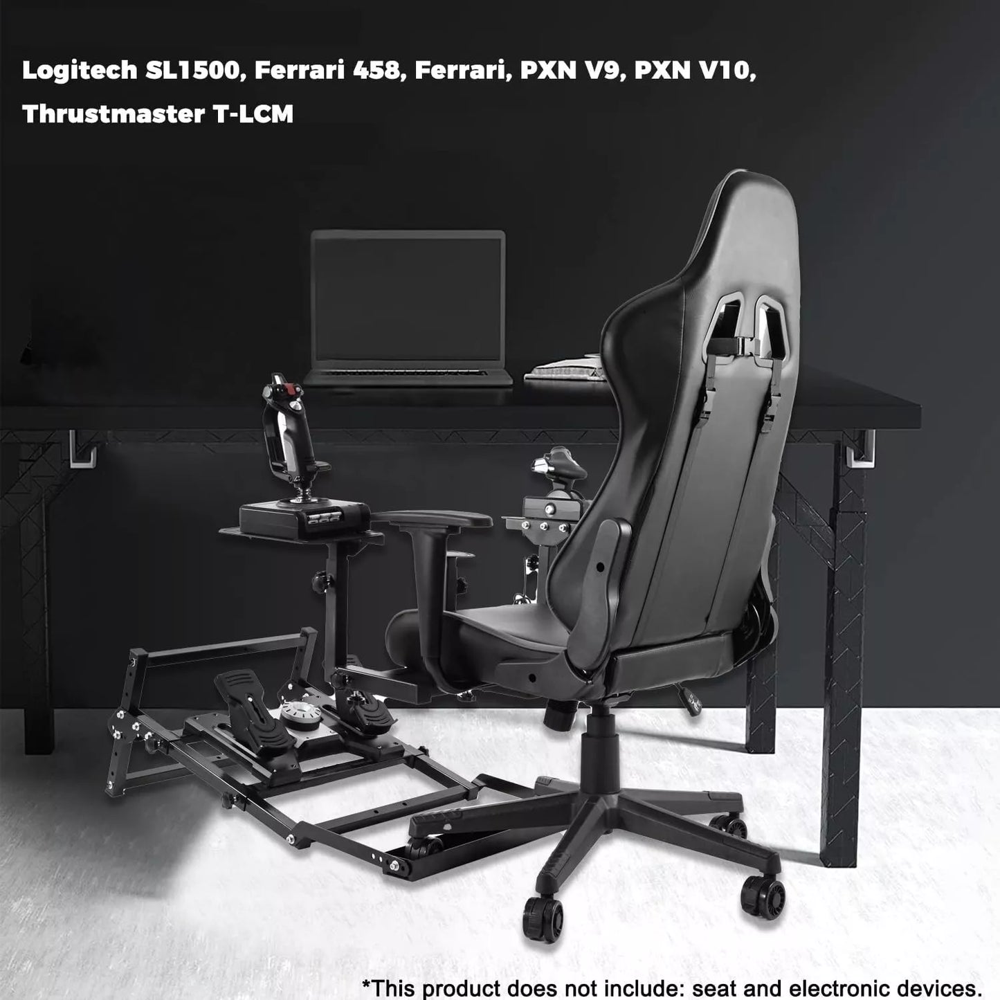Dardoo game pedal stand with high adjustability (pedals not included)
