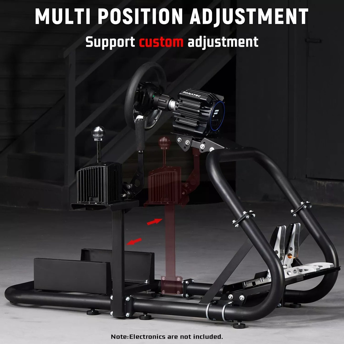 Dardoo G920 Racing Simulator Cockpit Sim Racing Cockpit Fits for Logitech G920 G29 G923,Thrustmaster T818 T248X T248 T300 T150 TX Xbox PS5, Fanatec,Racing Simulator without Wheel Pedal Shifter Seat