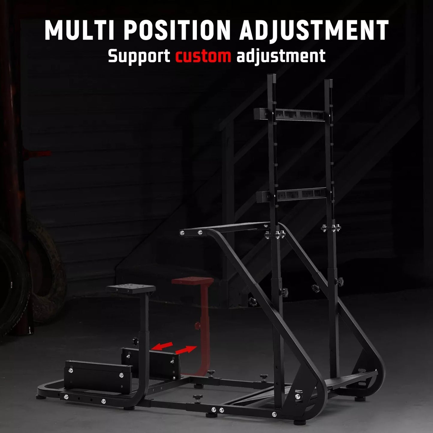 Dardoo Gaming Simulator Cockpit With Monitor Mount Fits for Logitech G923 G29 G920, Thrustmaster T80 T150 Racing Stand Compatible with Xbox One, PS4, PC, Without Wheel, Pedal, Handbrake and Seat