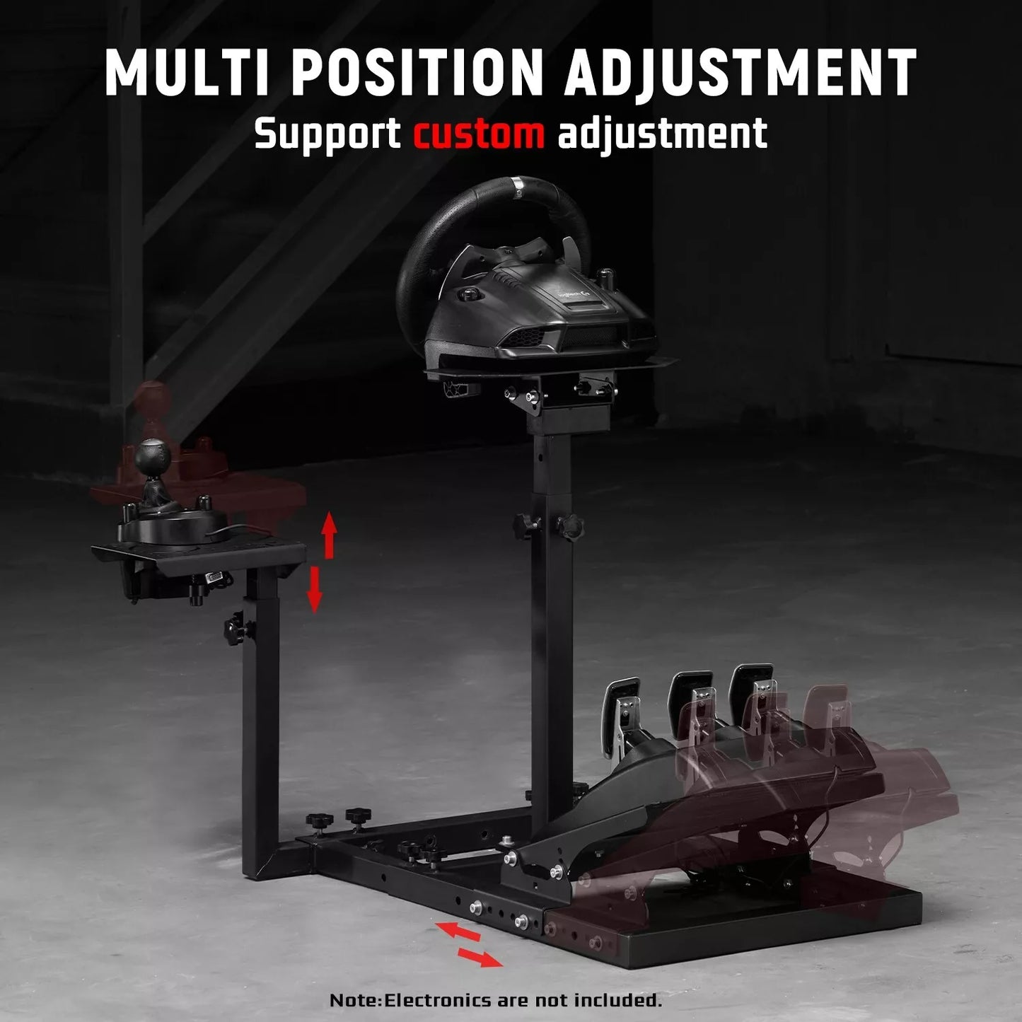 Dardoo Flight Game Mount Simulator Cockpit Frame Compatible With Thrustmaster HOTAS Warthog, Logitech G25 G27 G29 G920,Fit Logitech Saitek Honeycomb,Not Include Wheel,Pedal,Throttle,Joystick and Seat