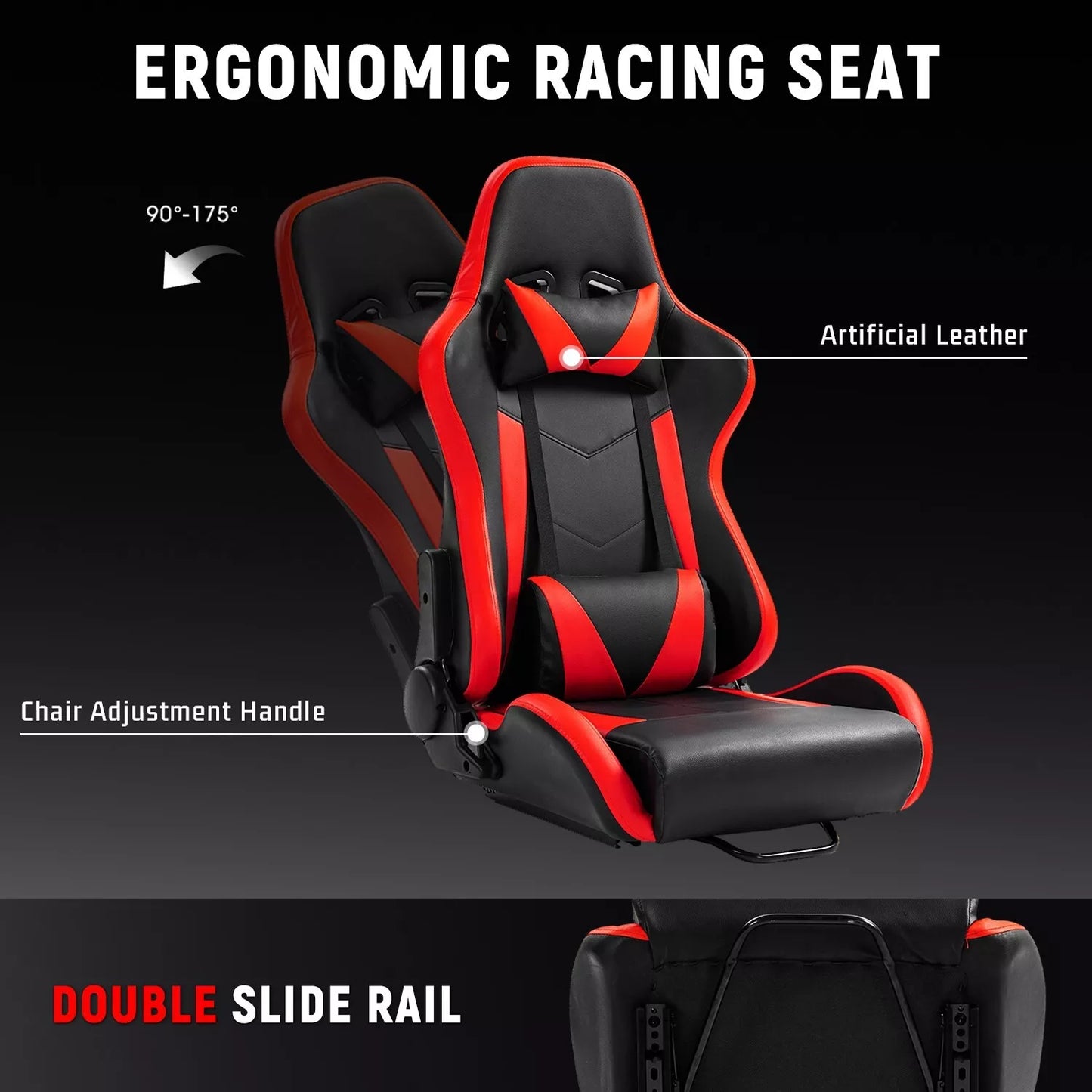Dardoo Flight Simulator Cockpit with Seat Adjustable Fit for HOTAS Warthog, G Saitek, Logitech G920 G923, Thrustmaster T80 T150, Game Mount, Without Wheel, Shifter Pedal