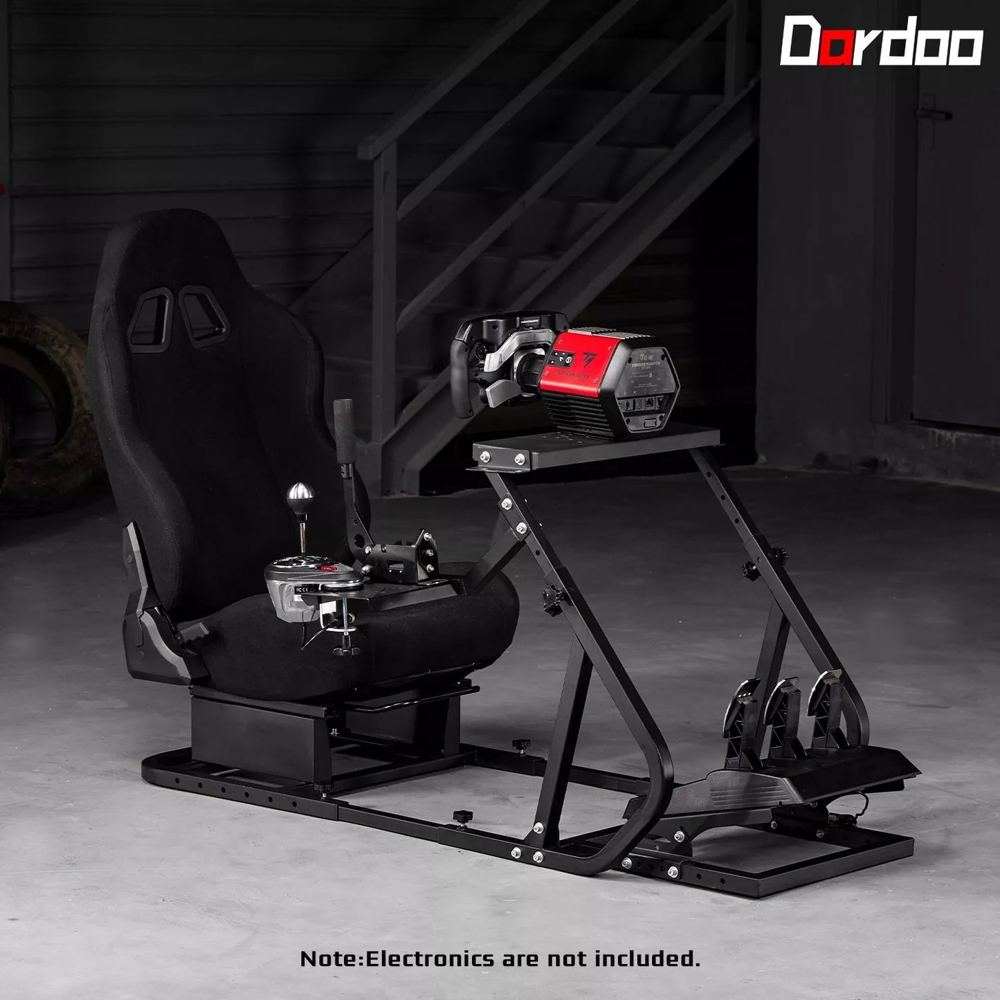 Dardoo Upgrade Racing Sim Cockpit with Seat Fit Logitech G920 G923 Thrustmaster