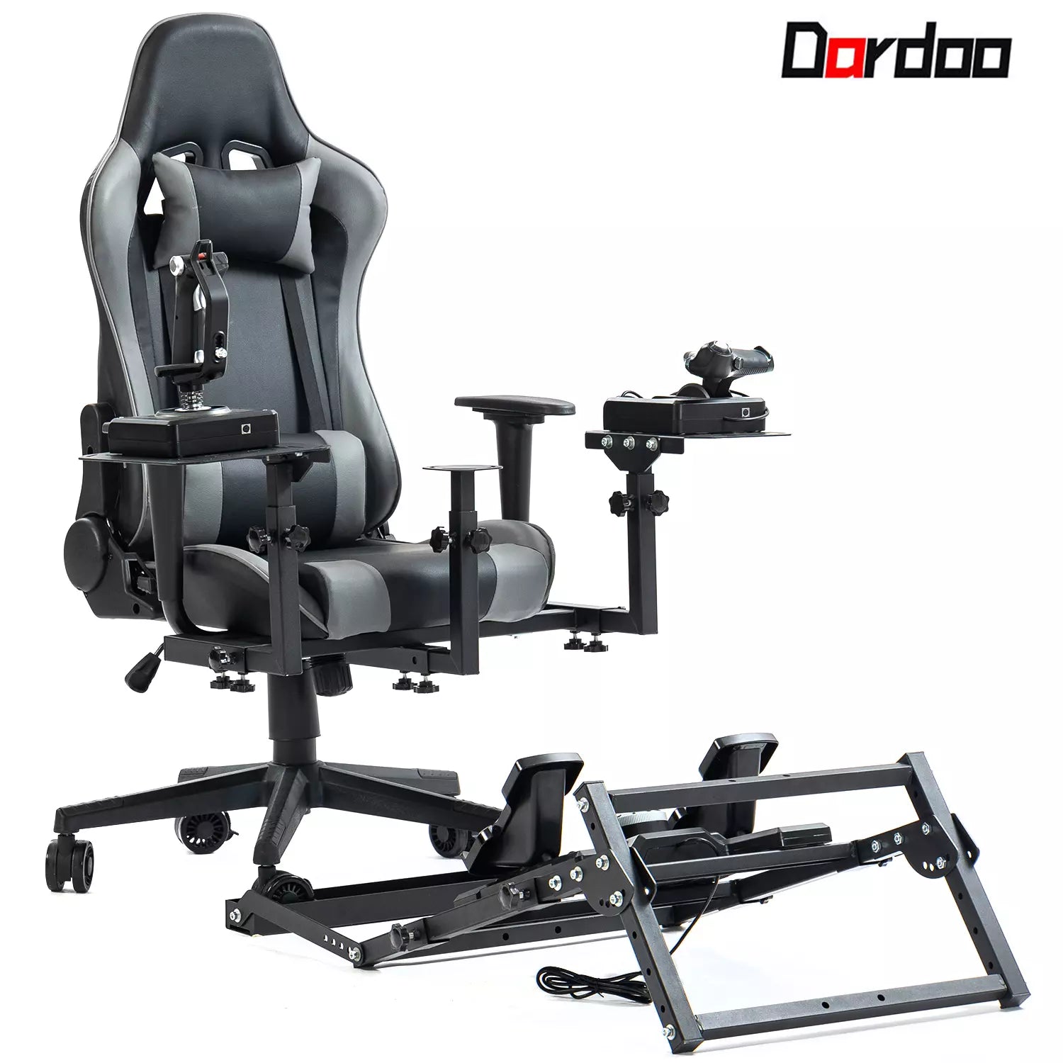 flight simulator joystick and pedals Dardoo X56 Flight Simulator Cockpit with Pedal Support, Joystick and H – dardoo