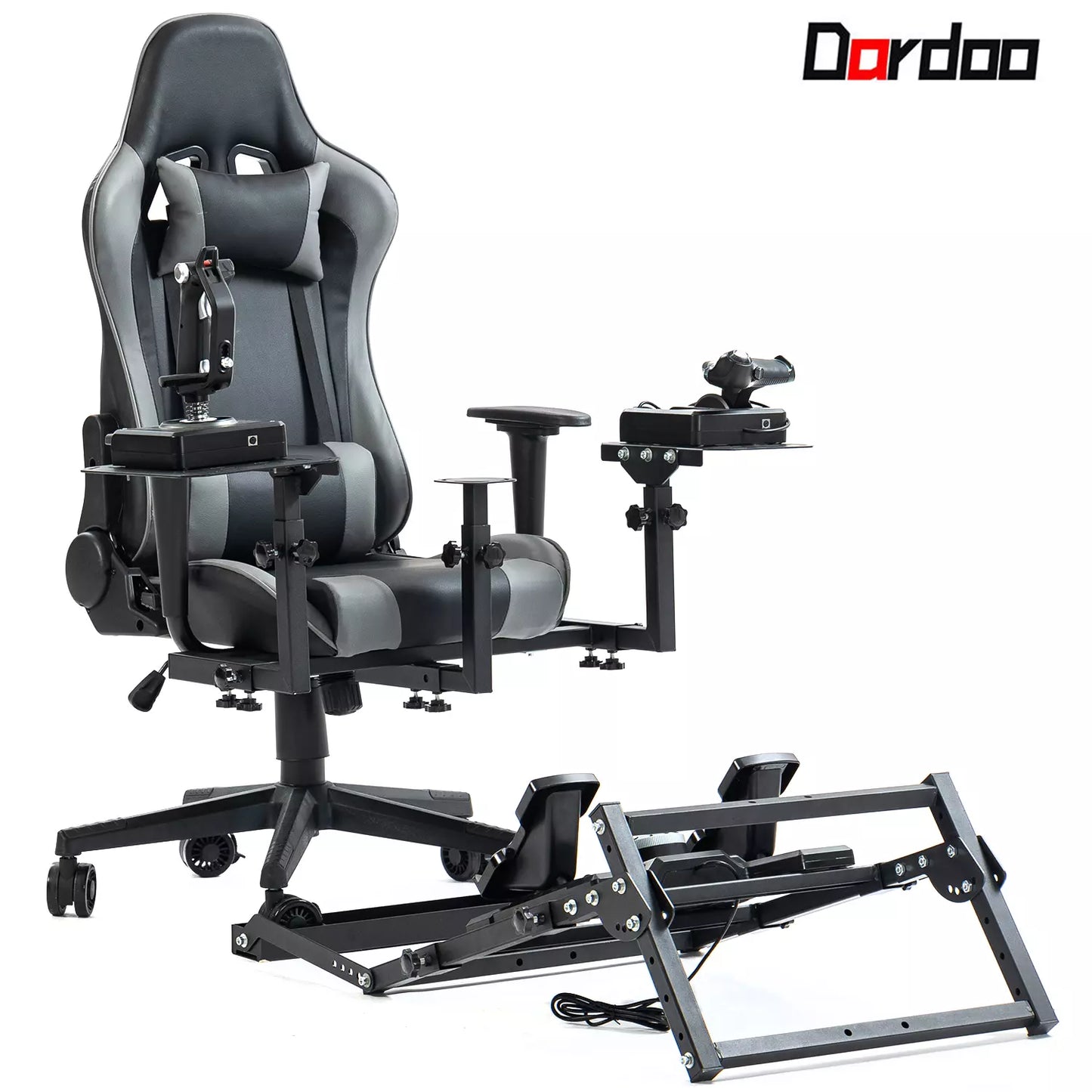 Dardoo Flight Simulator Chair Joystick/Hotas Chair Mount Multifunctional Seat