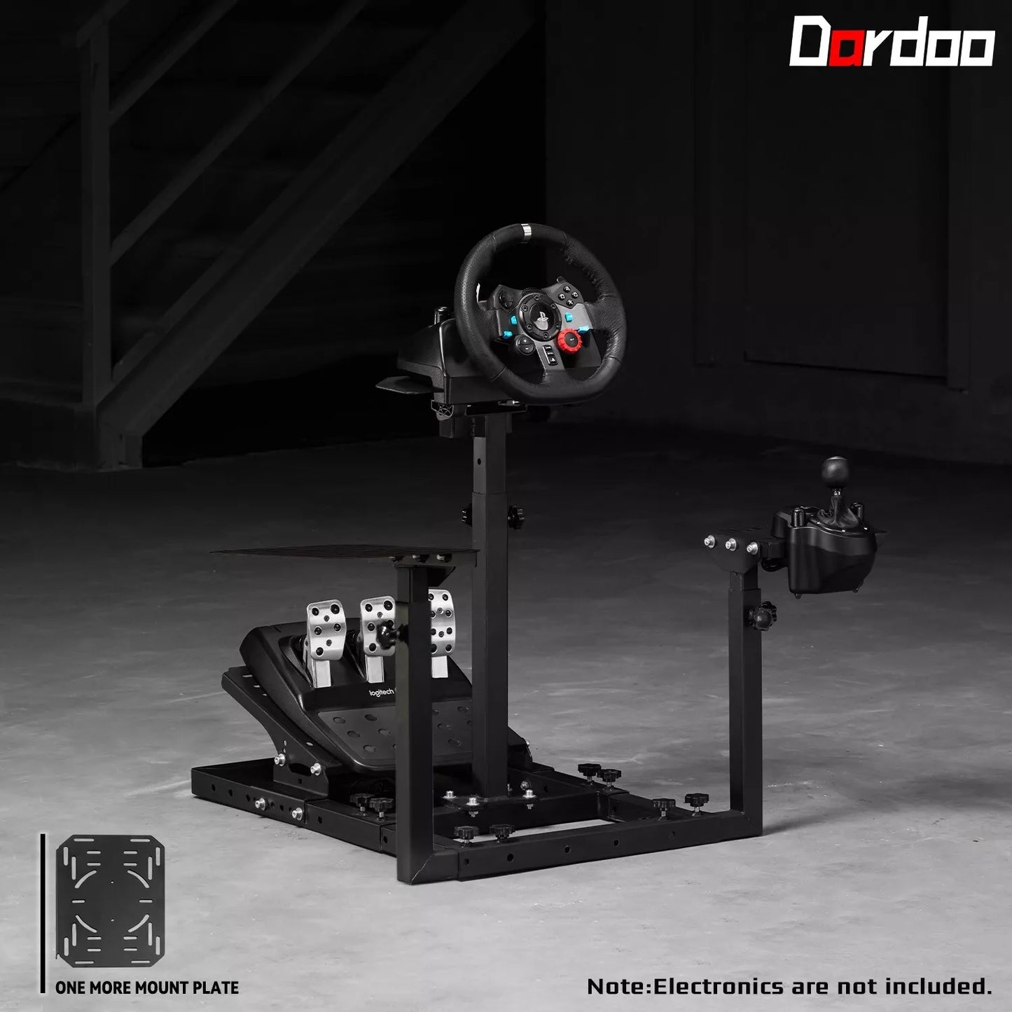 Dardoo Flight Game Stand Racing Simulator Cockpit Not Included Wheels,Pedals,Throttle,Joystick