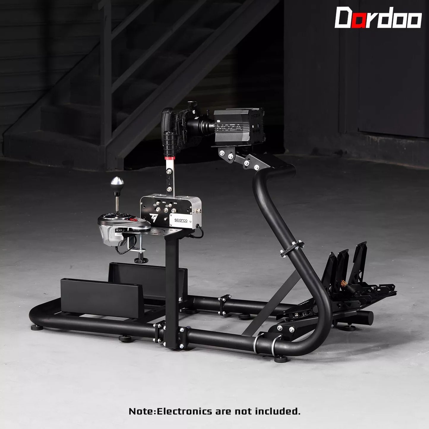 Dardoo G920 Racing Simulator Cockpit Adjustable Fits for Logitech G29 G920 G923, Thrustmaster T300RS TX, Fanatec PC PS4 Xbox, Stable Sim Racing Rig Without Wheel, Pedal and Handbrake