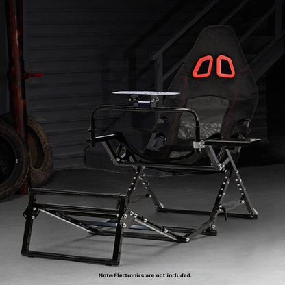 Dardoo X-Type Foldable Racing Stand丨Compatible with Logitech G29/G920/G923 and Thrustmaster T-GT II/T248/T300 Series丨Height and Angle Adjustable丨Focused Driving Experience (Does not include pedals, steering wheel, or other electronic devices)