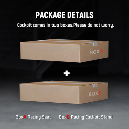 Dardoo Adjustable Gaming Sim Cockpit With Red Seat Fits for Logitech G29 G920 G923 Thrustmaster T300 Racing Steering Wheel Stand, Not Including Steering Wheel, Pedal and Handbrake