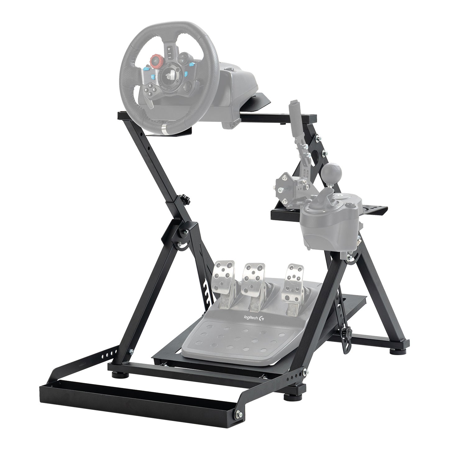 Dardoo X Frame Racing Wheel Stand Foldable Adjustable Racing Simulator Steering