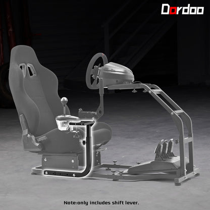 Dardoo Joystick Attachment,Bracket Shift Handbrake Accessory Set for Our store's Racing Simulator Frame with Rear seat