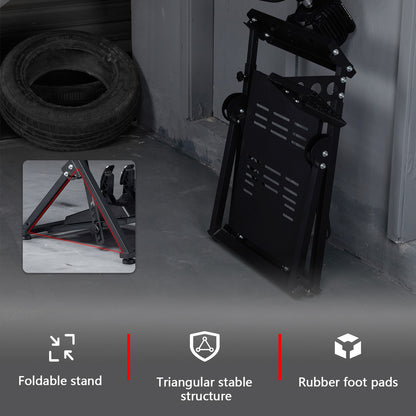 Dardoo X Shape Foldable Racing Wheel Stand Fit for Logitech G29 G920 G923 G27 G25 Thrustmaster T248 T300RS T150 T80 TX Adjustable Preinstalled Adjustable Steering Wheel Stand Excluding Electronic