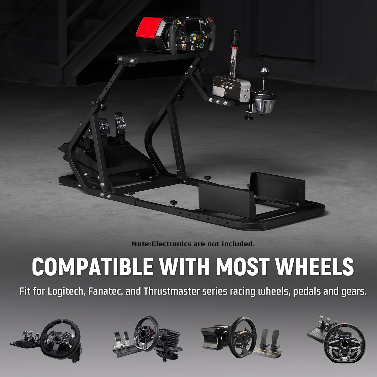 Dardoo G29 Racing Simulator Cockpit,Filly Adjustable, Fit for Logitech G920 G923,Thrustmaster T150, Playstation, PC, Adjustable Steering Wheel Stand, Not Included Steering Wheel, Shifter, Pedals