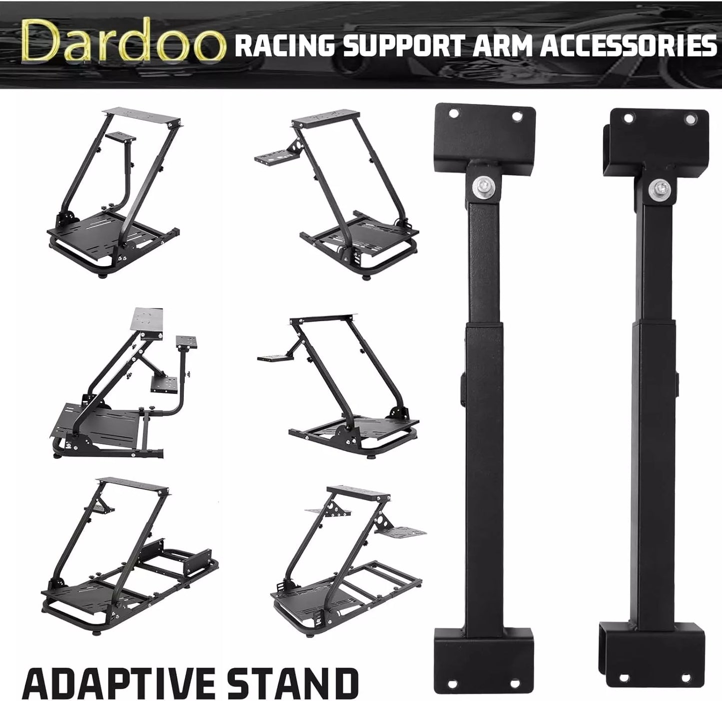 Dardoo Racing Simulation Frame Accessories, Reinforced Racing Frame, only for Some Racing Frames