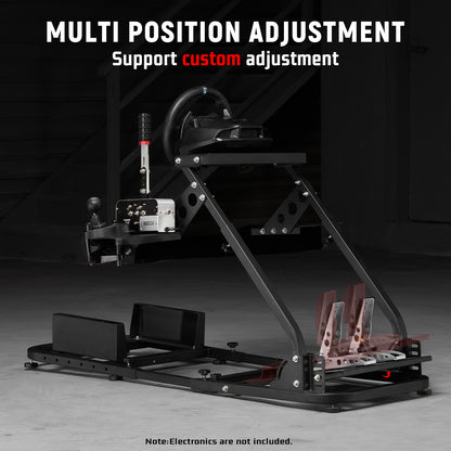 Dardoo Flight Racing Simulator Cockpit Adjustable Compatible With HOTAS Warthog, G Saitek, Logitech G920 G923, Thrustmaster T80 T150, Game Mount Without Wheel, Shifter,Seat and Pedal