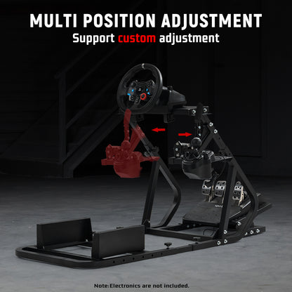 Dardoo Racing Simulator Cockpit Fit for Logitech G29 G920 G923 Thrustmaster, Compatible With Xbox One, Playstation, PC, Adjustable Steering Wheel Stand Not Included Steering Wheel, Shifter, Pedals