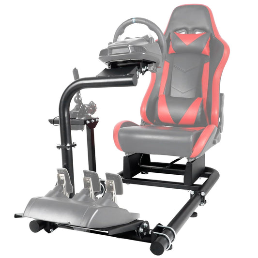 Dardoo Racing Simulator Cockpit Frame Compatible with Logitech G25 G27 G29 G920 G923, Fanatec, Thrustmaster T300RS T500R Racing Wheel Stand,Without Wheel,Seat, Pedal and Handbrake