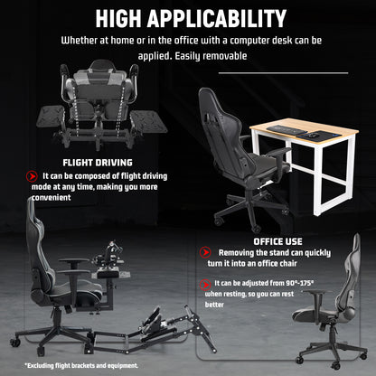office chair pedal mount Dardoo X56 Flight Simulator Cockpit with Pedal Support, Joystick and H – dardoo