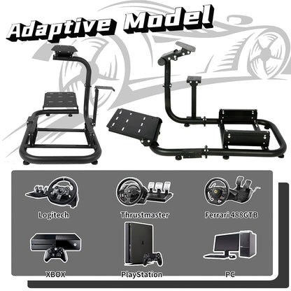 Dardoo G920 Gaming Simulator Cockpit Compatible with Logitech G27 G29 G923, Fanatec, Thrustmaster T300RS,TXRW_Base for PS4,Xbox PC, Wheel Stand Without Wheel, Pedal, Handbrake and Seat