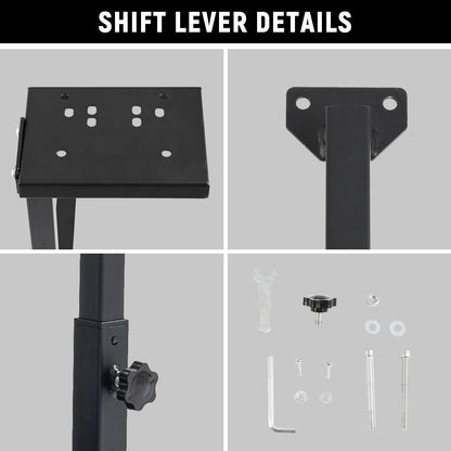 Dardoo Joystick Attachment,Bracket Shift Handbrake Accessory Set for Our store's Racing Simulator Frame with Rear seat