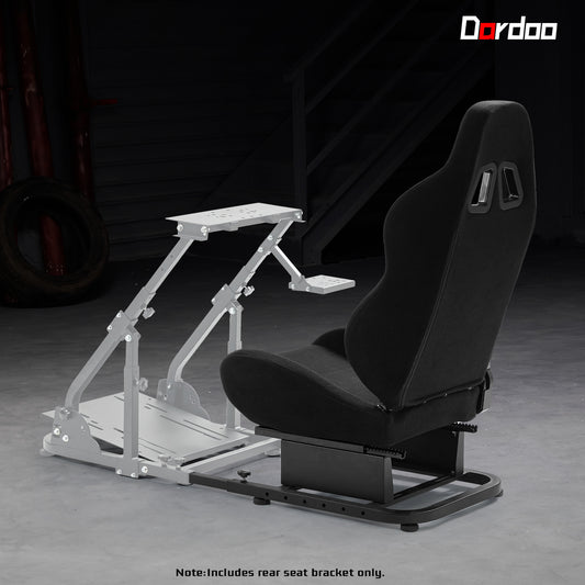 Dardoo Racing Simulator Cockpit Seat with Black Seat and Bolts Suitable Adjustable Portable Sim Gaming Frame Stand Real Driving & Flying Simulation Split Cockpit