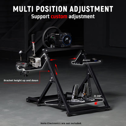 Dardoo G920 X Type Flight Racing Simulator Cockpit Frame, Adjustable, Fit for LogitechG25 G27 G29 X52 X56,Thrustmaster T248 T300 TCA, T16000 Electronics Adjustable Fight Sim Mount Pedals, Steering Wheel Handbrake , Rocker and Shifter Not Included