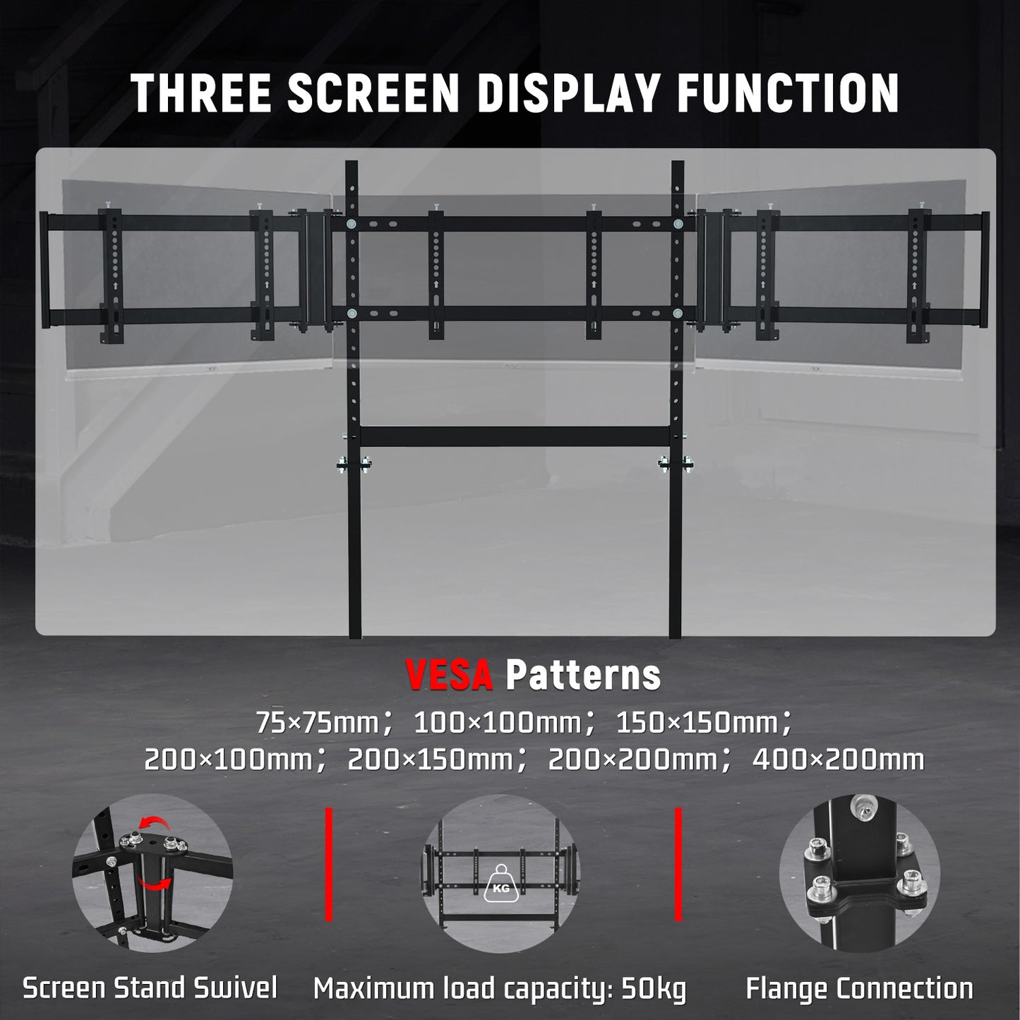 Dardoo G920 Racing Simulator Cockpit with Triple Monitor Stand Fit for all Logitech G29 G920, for Thrustmaster for Xbox, Includes only Cockpit, and Monitor Stand