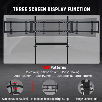 Dardoo G920 Racing Simulator Cockpit with Triple Monitor Stand Fit for all Logitech G29 G920, for Thrustmaster for Xbox, Includes only Cockpit, and Monitor Stand