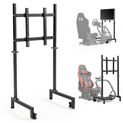 Dardoo Racing Pro Visualizer Display Stand Adjustable,Supports 27 to 65 inch Screen Racing Monitor Mount Stand, Stable Sim Racing Monitor Stand fit for Round Tube Racing Simulator Cockpit
