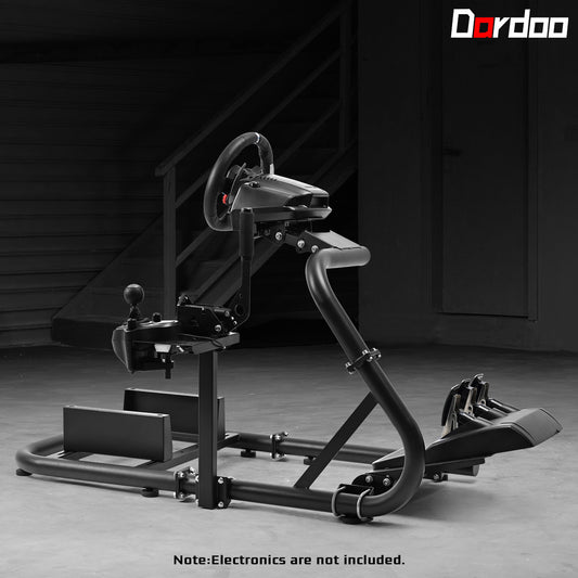 Dardoo G920 Racing Simulator Cockpit Adjustable Fits for Logitech G29 G920 G923, Thrustmaster T300RS TX, Fanatec PC PS4 Xbox, Stable Sim Racing Rig Without Wheel, Pedal and Handbrake
