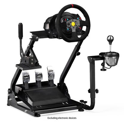 Dardoo Racing Wheel Stand Frame Foldable, Fully Adjustable, Fit for Logitech G920 G25 G27 G29 G923, Thrustmaster T80 T150 Driving Force PS4, Adjustable Sim Racing Cockpit Without Steering Wheel Shifter and Pedal