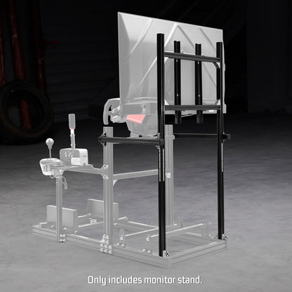 Dardoo 3060 Heavy-Duty Aluminum Extrusion Monitor Mount Compatible with 27-65 Inch Height Adjustable, Supports DIY Expansion Modification Racing Cockpit with Seat