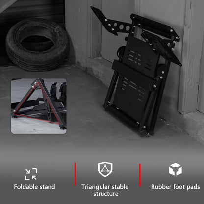 Dardoo G920 X Type Flight Racing Simulator Cockpit Frame, Adjustable, Fit for LogitechG25 G27 G29 X52 X56,Thrustmaster T248 T300 TCA, T16000 Electronics Adjustable Fight Sim Mount Pedals, Steering Wheel Handbrake , Rocker and Shifter Not Included