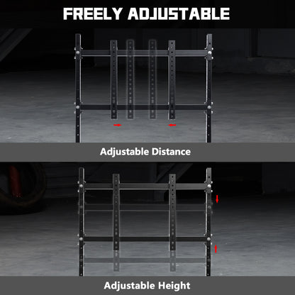 Dardoo Racing Pro Visualizer Display Stand Adjustable,Supports 27 to 65 inch Screen Racing Monitor Mount Stand, Stable Sim Racing Monitor Stand fit for Round Tube Racing Simulator Cockpit