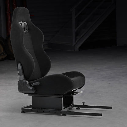 Dardoo Adjustable Rear Seat Frame with Comfortable Gaming Seat , Extended to Complete Racing Simulator Cockpit with our Steering Wheel Stand, Support DIY!