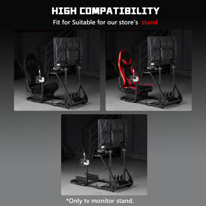 Dardoo Monitor Stand Only Fits for Racing Sim Cockpit Stand shown in the Main Picture, No Cockpit & Monitor