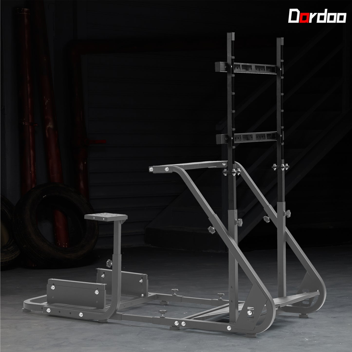Dardoo Monitor Stand Only Fits for Racing Sim Cockpit Stand shown in the Main Picture, No Cockpit & Monitor