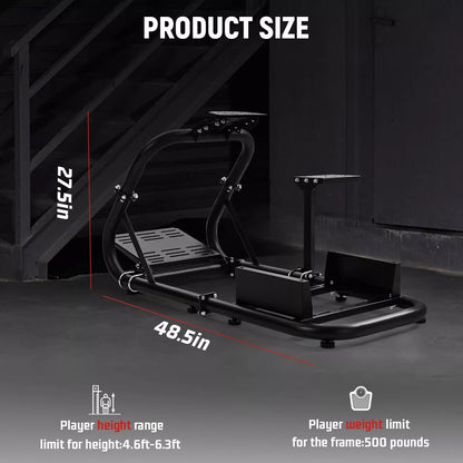 Dardoo G920 Racing Simulator Cockpit Sim Racing Cockpit Fits for Logitech G920 G29 G923,Thrustmaster T818 T248X T248 T300 T150 TX Xbox PS5, Fanatec,Racing Simulator without Wheel Pedal Shifter Seat