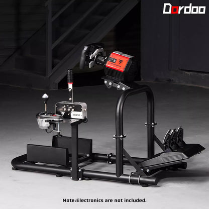 Dardoo Gaming Simulator Cockpit Adjustable Compatible with Logitech G27 G29 G920 G923, Fanatec, Thrustmaster T300RS T500R, Racing Simulator Cockpit without Wheel Pedal Shifter Seat