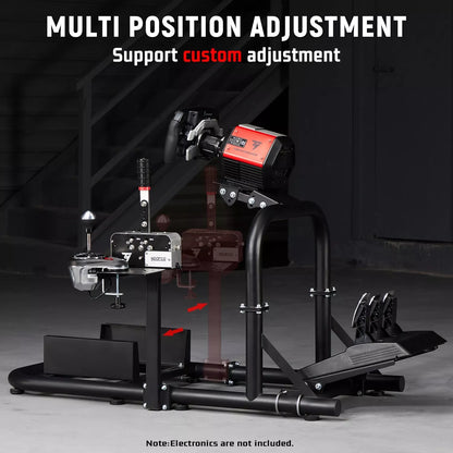 Dardoo Gaming Simulator Cockpit Adjustable Compatible with Logitech G27 G29 G920 G923, Fanatec, Thrustmaster T300RS T500R, Racing Simulator Cockpit without Wheel Pedal Shifter Seat