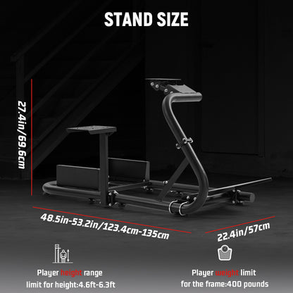 Dardoo G920 Racing Simulator Cockpit Adjustable Fits for Logitech G29 G920 G923, Thrustmaster T300RS TX, Fanatec PC PS4 Xbox, Stable Sim Racing Rig Without Wheel, Pedal and Handbrake