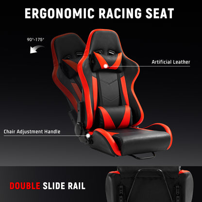 Dardoo Racing Simulator Cockpit with Seat, Profile 40x80mm Wheel Cage with Shifter Lever Stand Fit for Logitech G920 G923, for Xbox, for Thrustmaster T300Rs ,Without Steering Wheel, Pedal,Handbrake